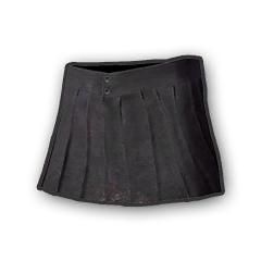 Pleated Mini-skirt Black